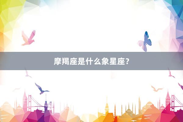 摩羯座是什么象星座？